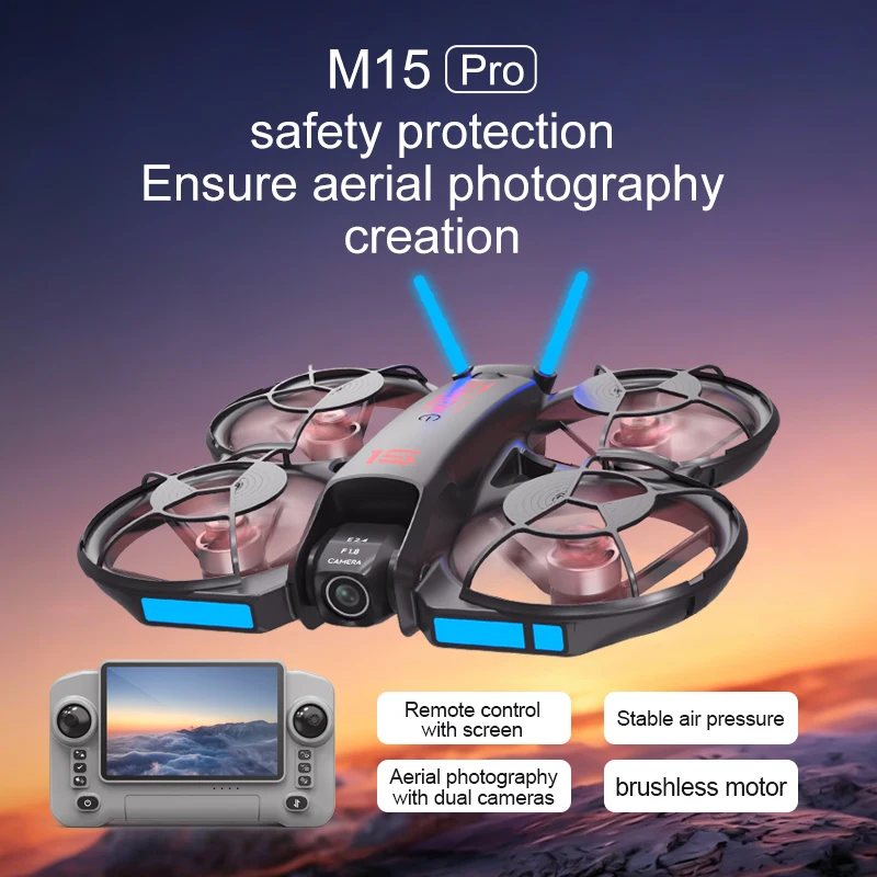 Drone FPV M15 Terbaru 2026 den - Rc Helicopter Case ulasan dan harga