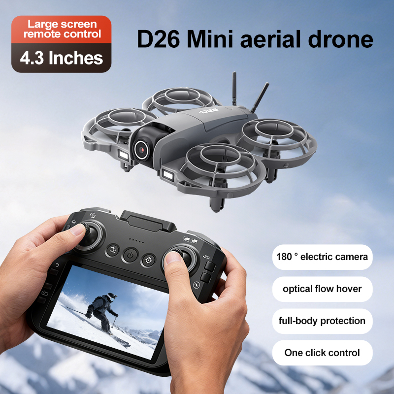 Drone D26 4K Aerial HD 180 °   - Rc Helicopter Case ulasan dan harga