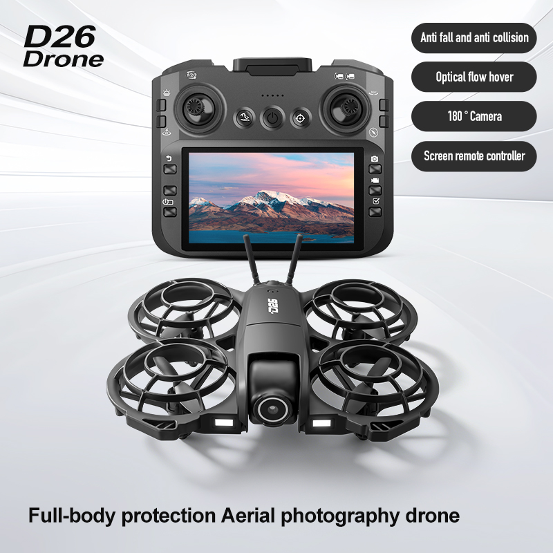 Drone D26 4K Aerial HD 180 °   - Rc Helicopter Case ulasan dan harga