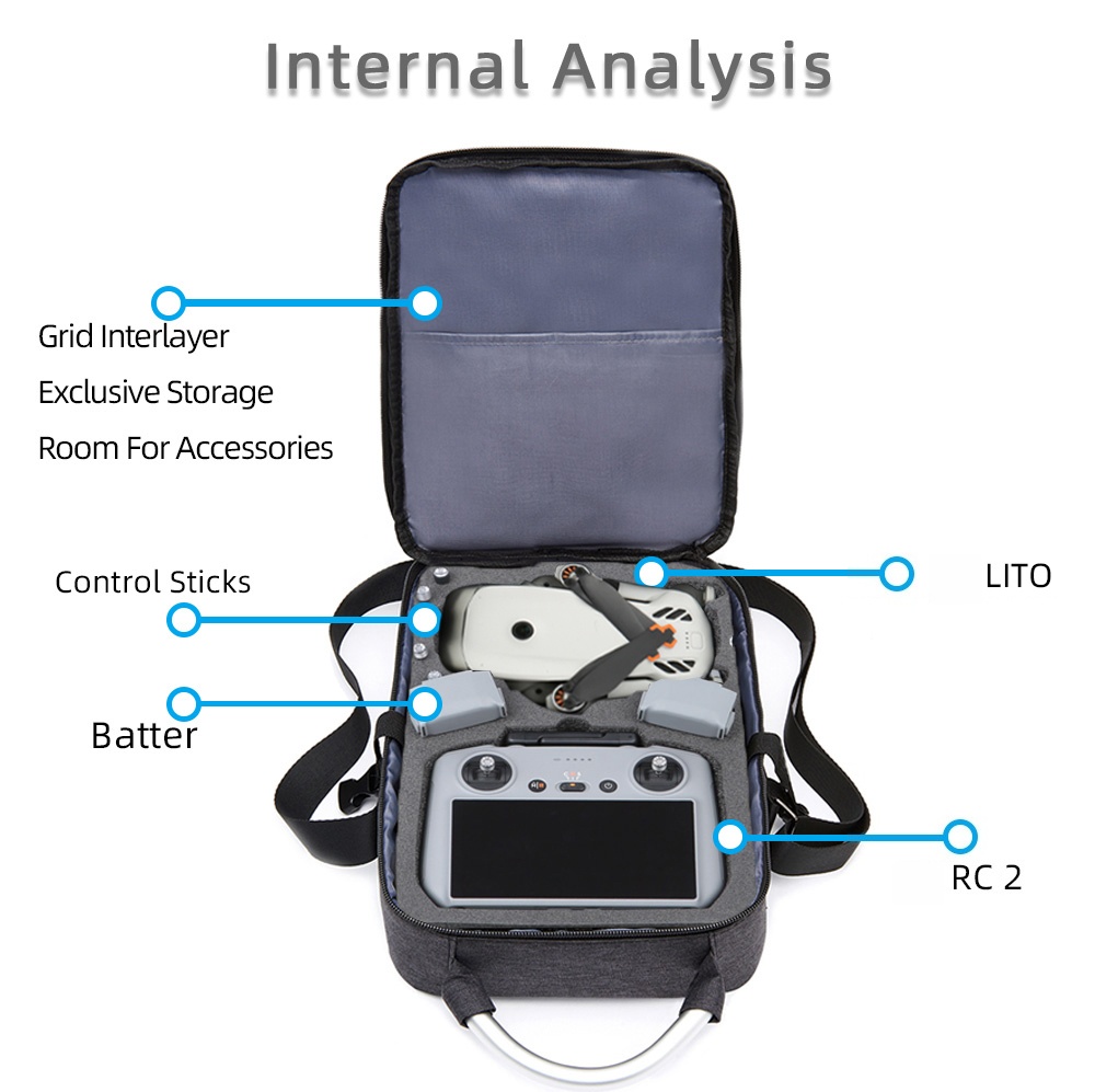 Untuk DJI Lito X1 Tas Organize - Rc Helicopter Bag ulasan dan harga